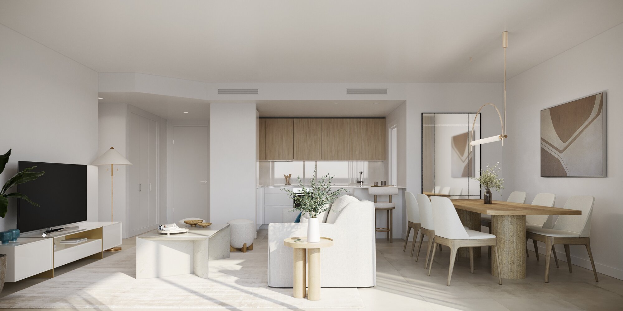3 спални, 1 баня - Апартамент за продажба в New Golden Mile, Estepona