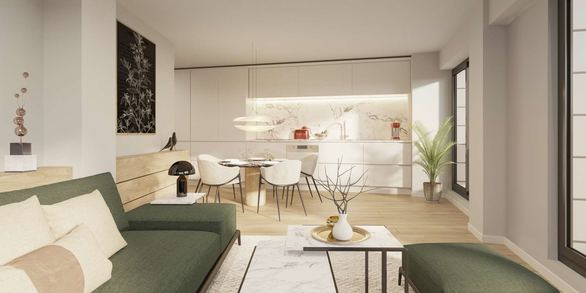 Piso de 2 Dormitorios y 2 Baños en venta en La Alqueria, Estepona