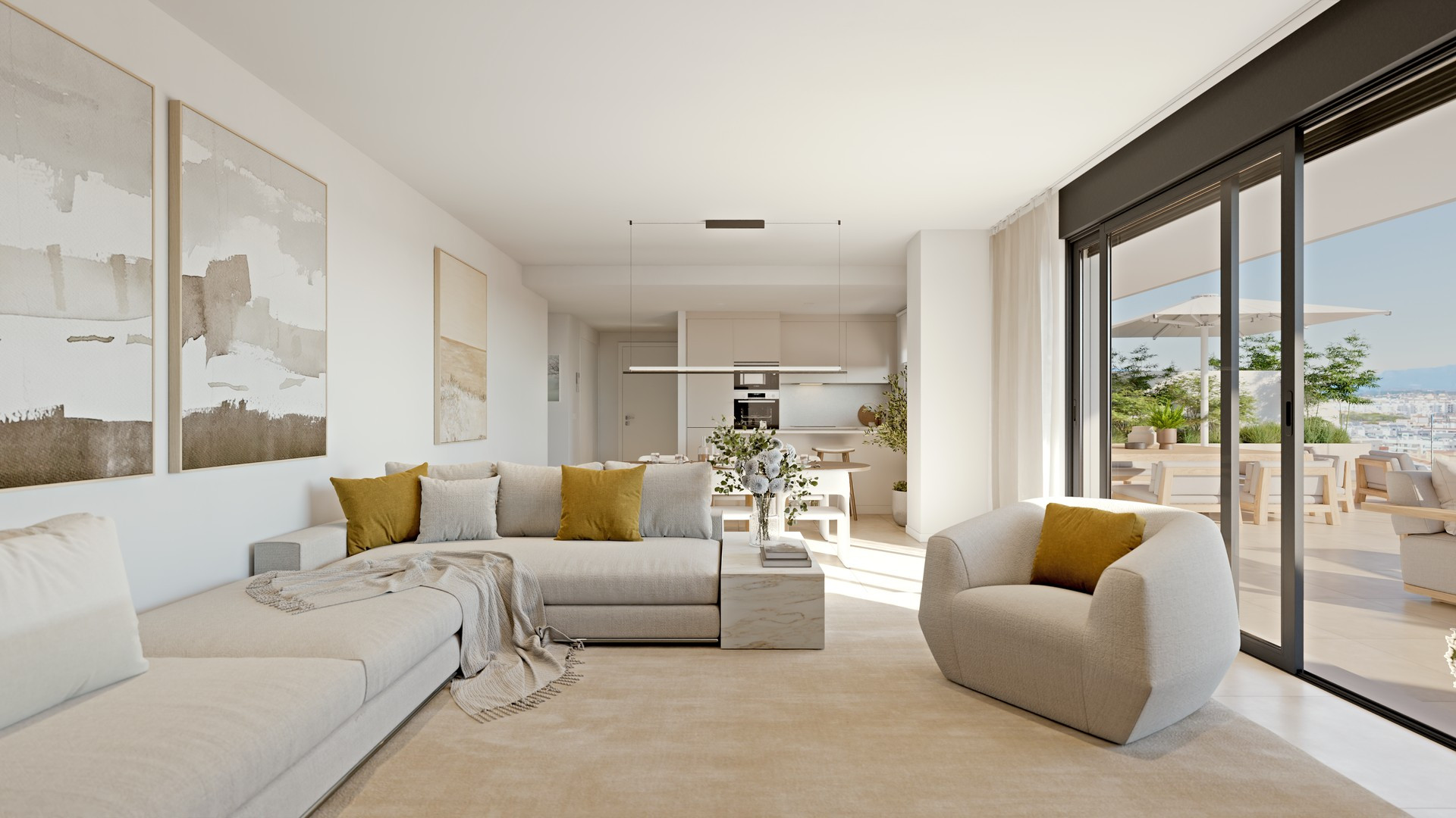 Piso de 3 Dormitorios en venta en Estepona