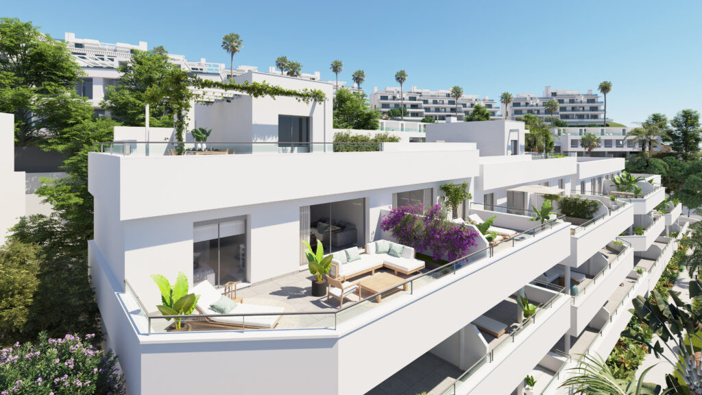 Piso de 2 Dormitorios en venta en Cancelada, Estepona