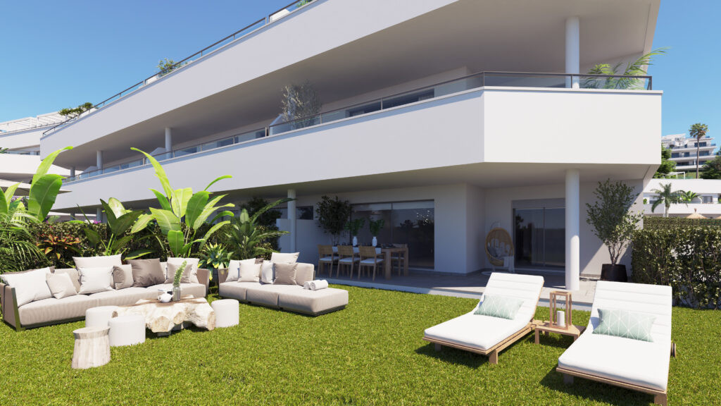 Piso de 2 Dormitorios en venta en Cancelada, Estepona